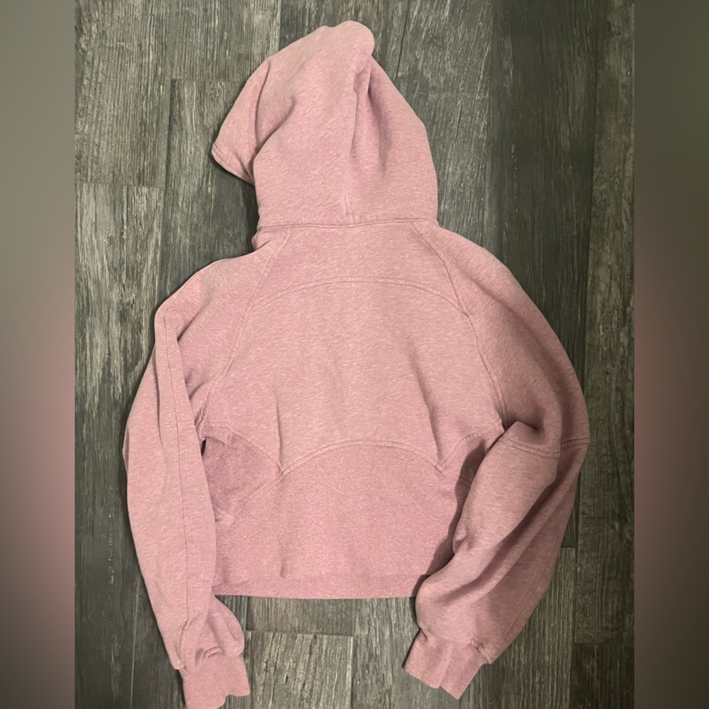 heathered pink scuba set lululemon oversized scuba half zip and scuba joggers